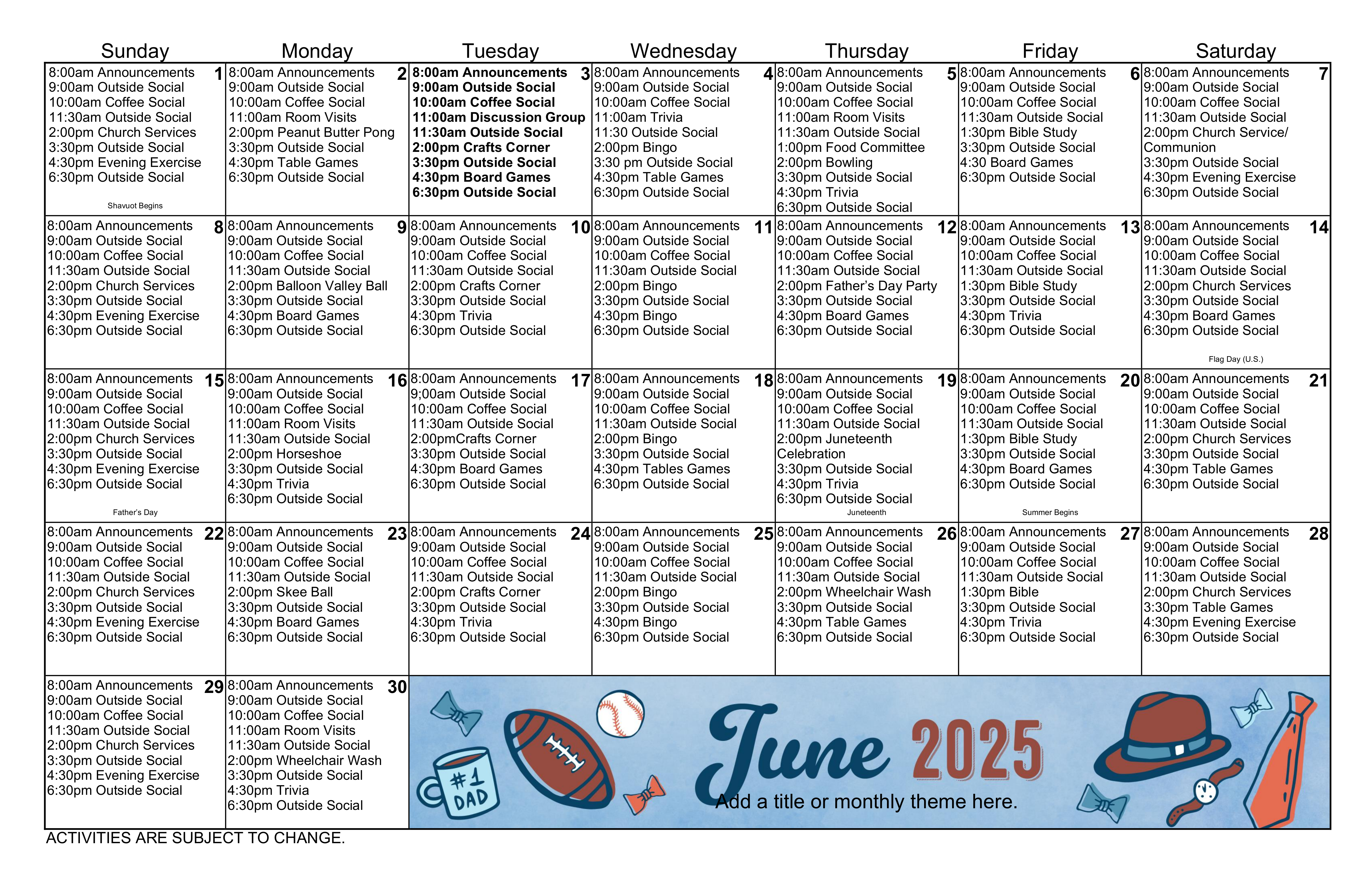 calendar