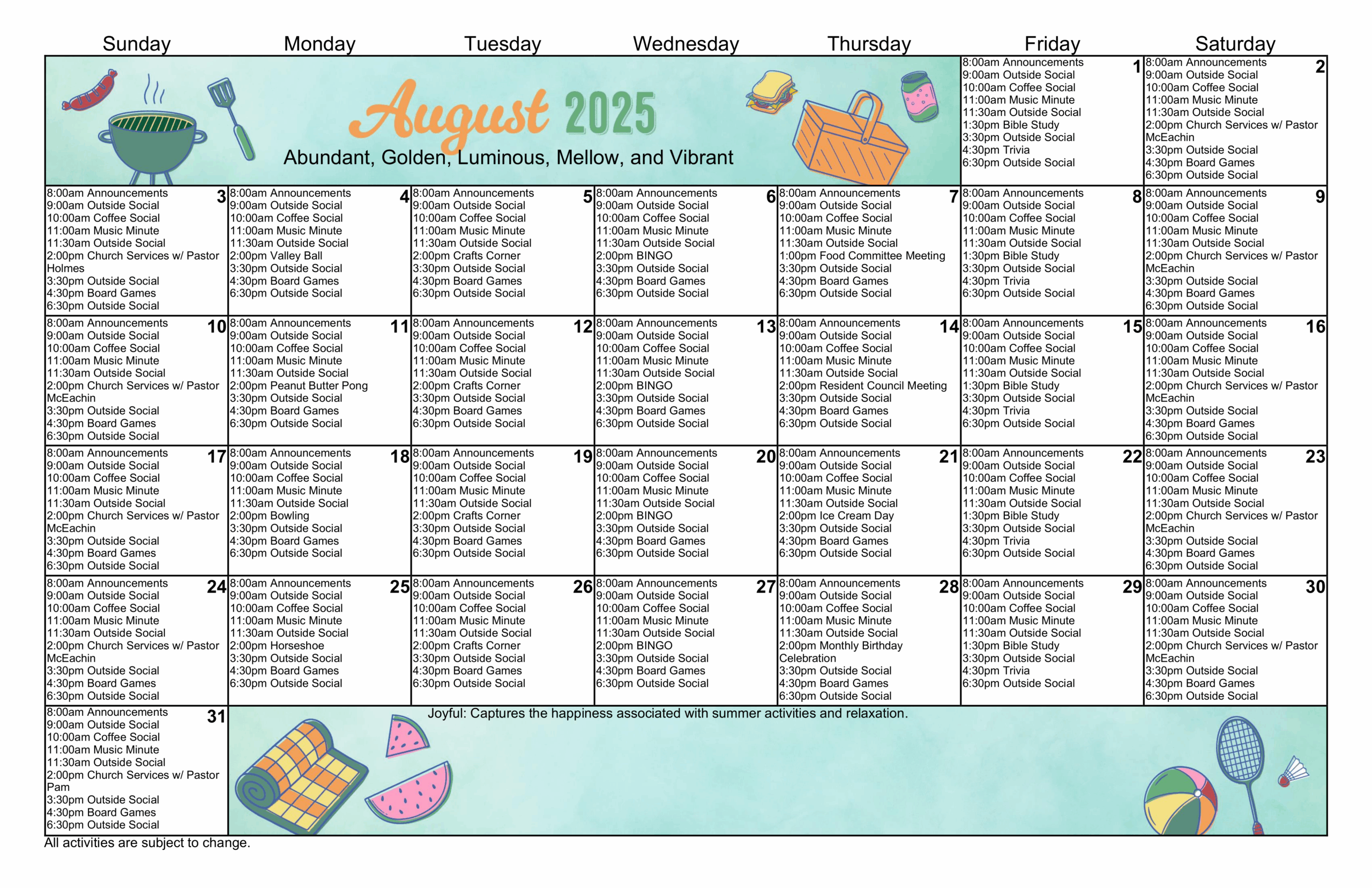 calendar